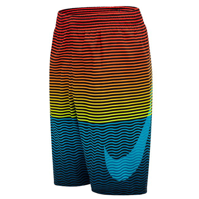 在庫処分特価】ナイキ(NIKE) 2022 SU ジュニア(ボーイズ) ホライゾンストライプブレーカー 8インチ ボレーショーツ NESSB800 スイムウエア 1991027-002 ボルト(22y6m)