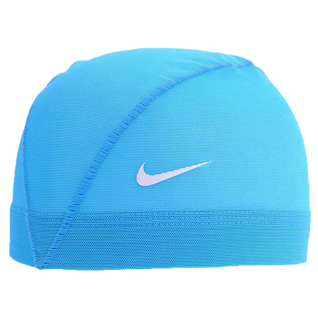 【8日から72時間 8%OFFクーポン】ナイキ(NIKE) ユニセックス メッシュスイムキャップ 水泳帽 907461-06 サックス／Uブルー(20y5m)