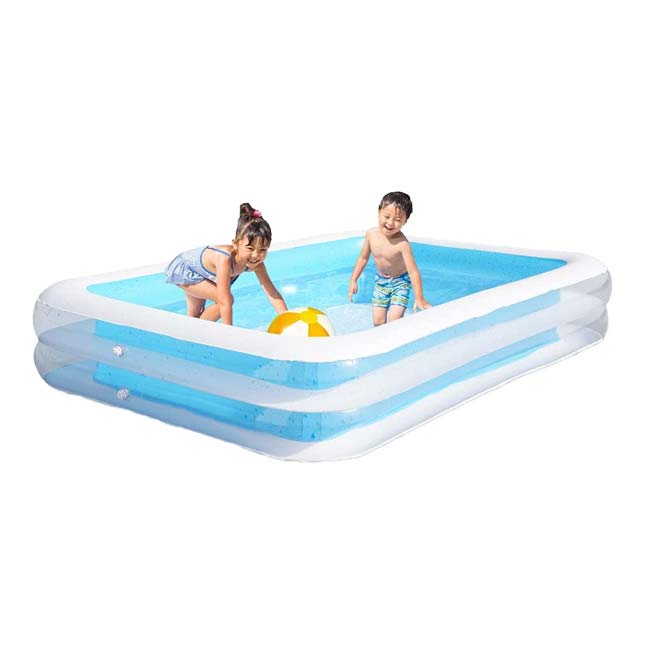 在庫処分特価】「家族みんなで楽しめる♪」HAC(ハック) WIDE ファミリープール260 広々ワイドなBIGサイズ 家庭用プール HAC2-0371-ブルー(23y6m)