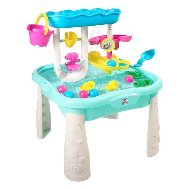グローンアップ(Grow’n Up) スプラッシュエンスライド ファン ウォーターテーブル 水遊び QQ コストコ ※お客様組立商品※ 81824 Lブルー×ホワイト(26y4m)