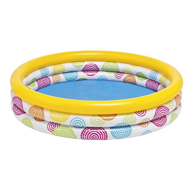 INTEX(インテックス) ワイルドジオメトリープール 幾何学模様 うずまき模様 プール 水遊び キッズ ジュニア 家庭用プール 59419NPイエロー×ホワイト(25y2m)