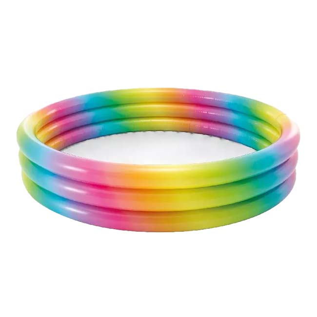 INTEX(インテックス) レインボーオンブレプール 虹色グラデーションプール 水遊び キッズ ジュニア 家庭用プール 58449NPマルチカラー(25y2m)