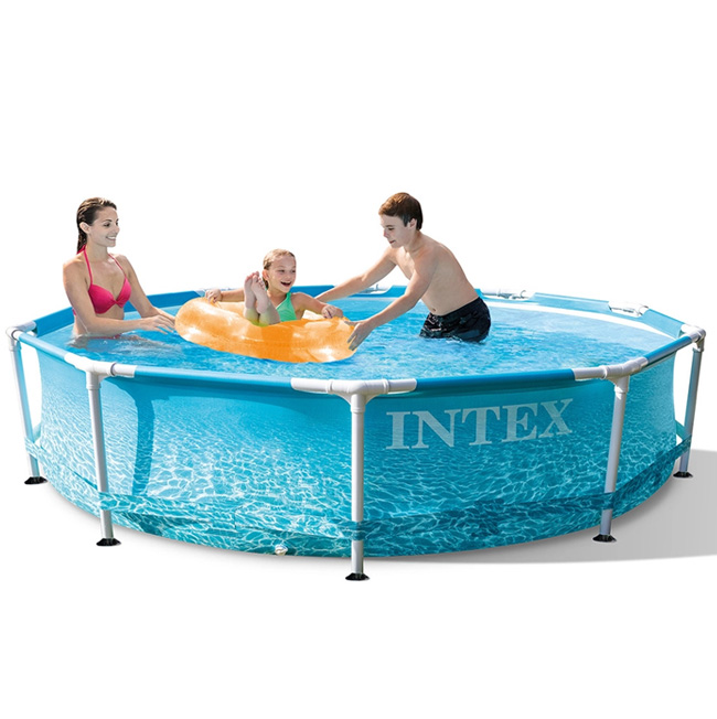 INTEX(インテックス) ビーチサイド メタルフレーム プール 10ft×30in 305×76cm 28206-ブルー(22y3m)
