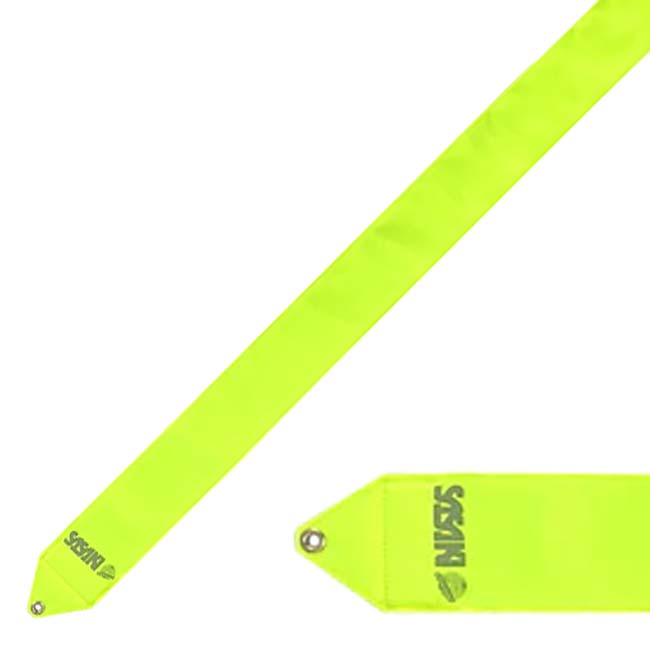 ササキ(SASAKI) ビビットリボン 5M F.I.G.(国際体操連盟) 認定品 MJ7225F／ MJ-7225-F-KEY 蛍光イエロー(26y4m)