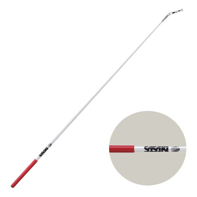 ササキ(SASAKI) グラススティック 60cm F.I.G.(国際体操連盟)認定品 M700GF／ M-700G-F ホワイト×レッド(W×R)(26y3m)