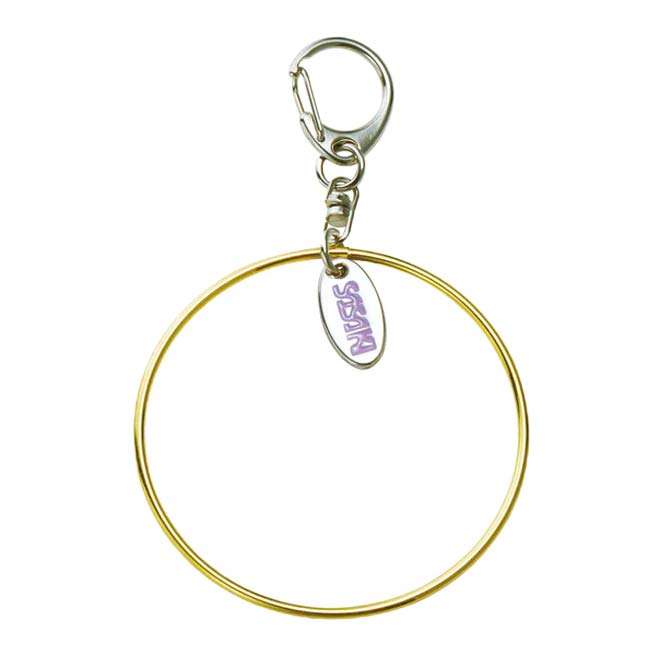 【8日から72時間 8%OFFクーポン】ササキ(SASAKI) マスコット フープ SASAKIロゴ入りチャーム付き キーボルダー MS15 MS-15(24y1m)
