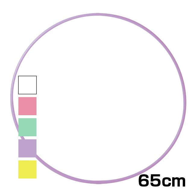 「内径65cm]ササキ(SASAKI) 新体操 スタンダードフープ 65cm フラフープ M13 M-13(23y2m)