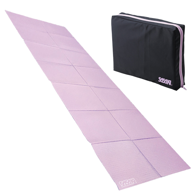 【8日から72時間 8%OFFクーポン】[ケース付き]ササキ(SASAKI) 折りたたみ式 ストレッチマット BM-122-LD ラベンダー(20y5m)BM122LD