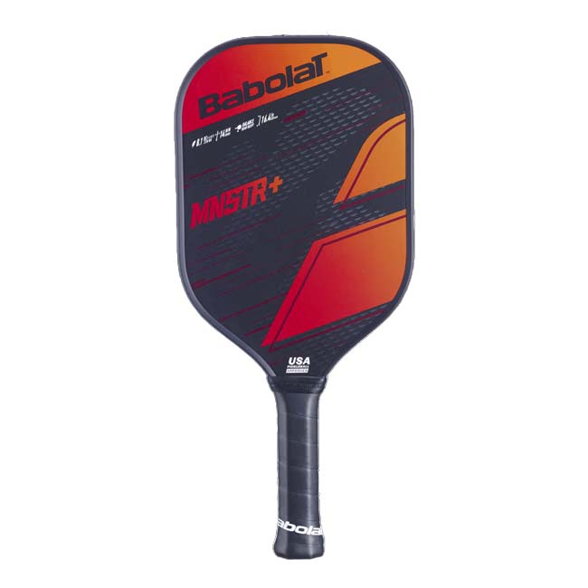 売切り終了！在庫処分特価】バボラ(Babolat) MNSTR＋ (230g／416mm) USAピックルボール承認 ピックルボール用パドル 160017-100ブラック×レッド(25y3m)