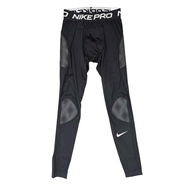 ナイキ(NIKE) メンズ PRO プロ Dri-FIT スライダー ロングタイツ パッド付き フルレングス JA1215-010 ブラック×ホワイト(26y10m野球)