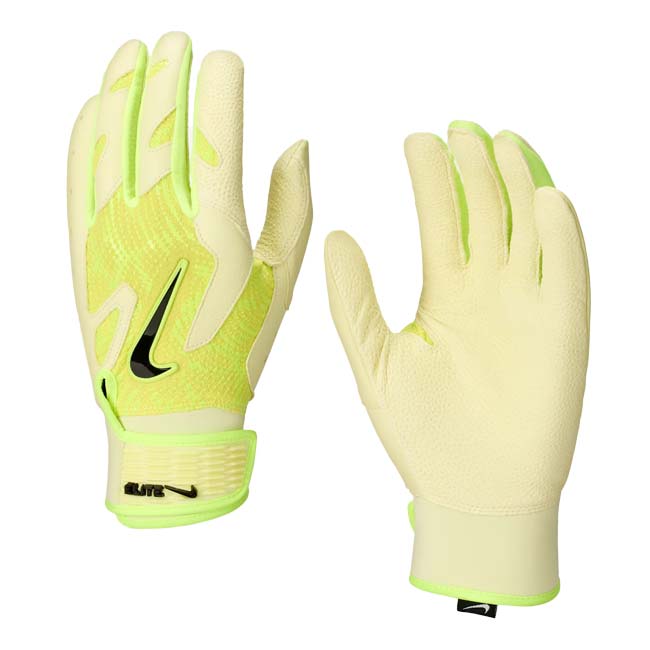 ナイキ(NIKE) ユニセックス Alpha Elite アルファエリート 2.0 バッティンググローブ 両手用 野球 BA1203-727 Sイエロー×Lライム×BK(26y4m)