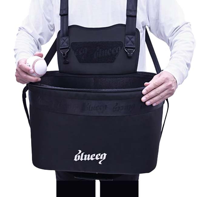 【10％OFFマジッククーポン対象】【野球ボール60球収納】blueeq(ブルイク) 5R BB BAG ベースボール・ソフトボールノック用バッグ 5Ｒコンセンプト リサイクル素材採用 BQB00046 BK(25y3m)