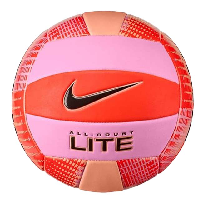 ナイキ(NIKE) ALL COURT LITE オールコート ライト バレーボール 5号球 屋内屋外兼用 VB0012-619 Pレッド×アプリコットA(26y1m)