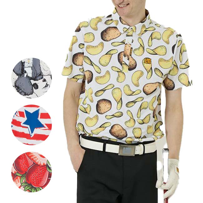 50%OFF在庫処分特価】「日本サイズ」LOUDMOUTH(ラウドマウス) 2023 SS メンズ プレミアムカノコ素材 半袖ポロシャツ 763-601(23y3mゴルフ)