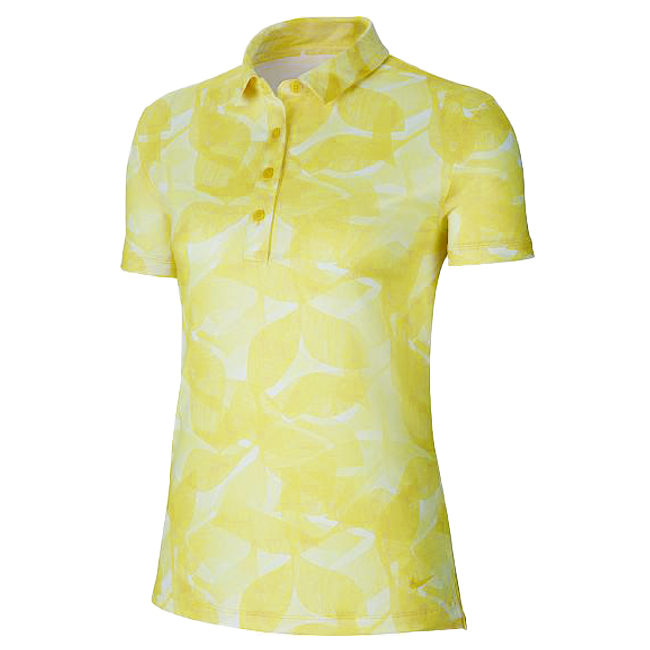 売切りセール！在庫処分特価】【ＵＳサイズ】ナイキ(NIKE) 2020 レディース DRI-FIT UVカット プリントポロシャツ CI9821-731 オプティイエロー 並行輸入品(20y7mゴルフ)