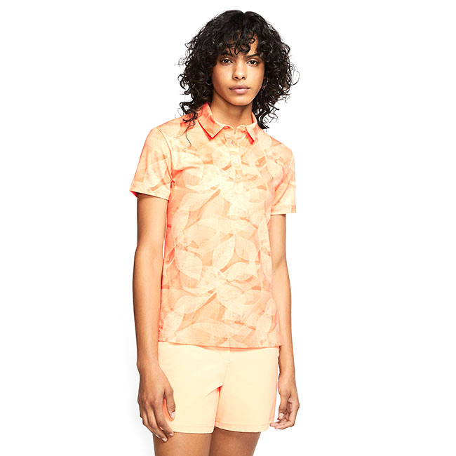 売切りセール！在庫処分特価】【ＵＳサイズ】ナイキ(NIKE) 2020 レディース DRI-FIT UVカット プリントポロシャツ CI9821-885 サンセットヘイズ 並行輸入品(20y6mゴルフ)