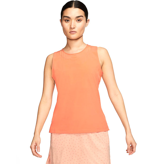 売切りセール！在庫処分特価】【ＵＳサイズ】ナイキ(NIKE) 2020 レディース フレックスエース ノースリーブシャツ CI9824-871 オレンジトランス 並行輸入品(20y6mゴルフ)