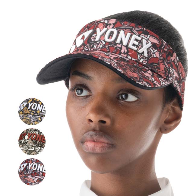 ヨネックス(YONEX) 2025 ユニセックス 立体ロゴ刺繍入り ウエスタン柄 サンバイザー GCT113(25y2mゴルフ)