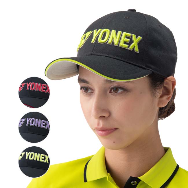 「岩井千怜選手使用」ヨネックス(YONEX) 2024 ユニセックス 立体刺繍ロゴ入り ゴルフ用 キャップ 帽子 GCT099(24y2mゴルフ)