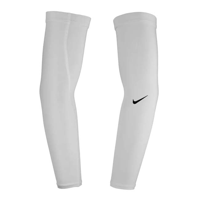 在庫処分特価】ナイキ(NIKE) UV ゴルフスリーブ 2.0 DRI-FIT 2枚入り メッシュポーチ付き N1007202／GF5001-101 ホワイト×ブラック(23y7m)