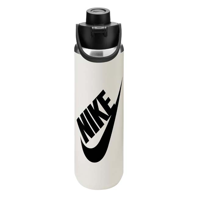 【保冷専用直飲み】ナイキ(NIKE) ステンレススチール リチャージチャグボトル 24oz(700ml) 携帯用魔法瓶 フューチュラ HY6046-018 ライトボーン×BK(26y10m)