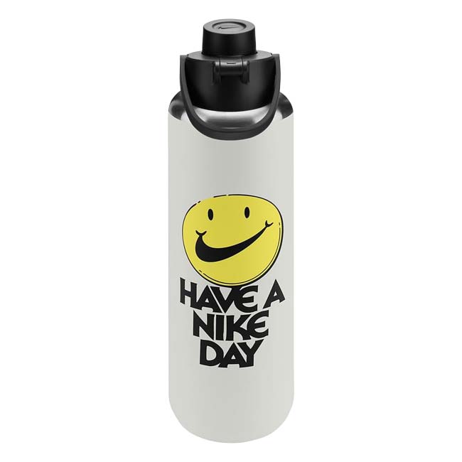 【保冷専用直飲みタイプ】ナイキ(NIKE) ステンレススチール リチャージチャグボトル 携帯用魔法瓶 32oz (950ml) 水筒 HY2023-170 Sホワイト×ブラック(26y7m)