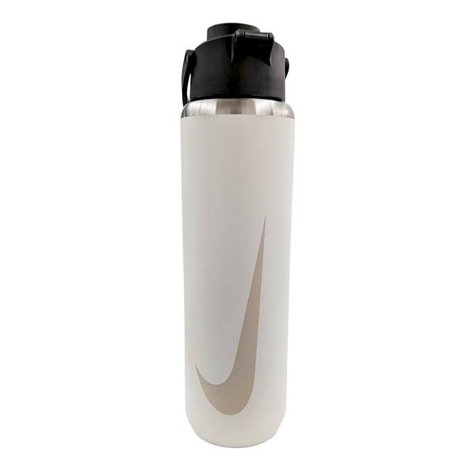 【保冷専用直飲みタイプ】ナイキ(NIKE) ステンレススチール リチャージチャグボトル 携帯用魔法瓶 24oz (700ml) 水筒 HY2020-122 セイル×BK×クリーム(26y7m)