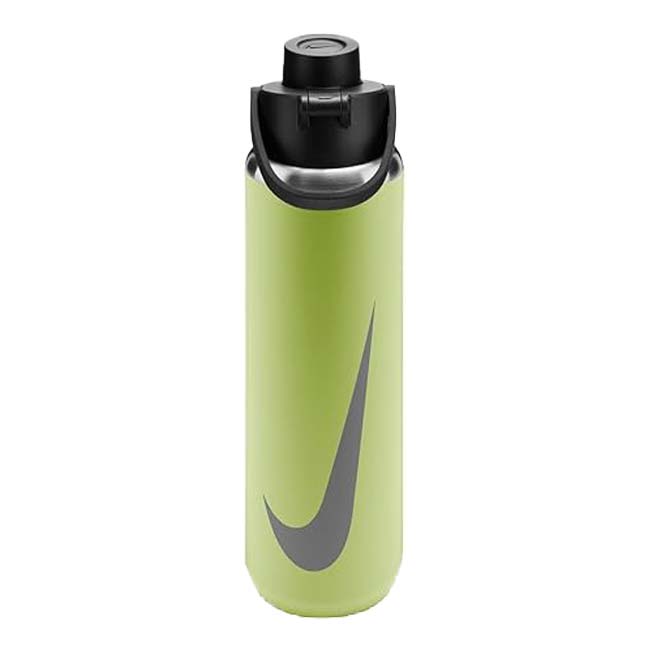 【保冷専用直飲みタイプ】ナイキ(NIKE) ステンレススチール リチャージチャグボトル 携帯用魔法瓶 24oz (700ml) 水筒 HY2020-362 LTリキッドライム×BK(26y1m)