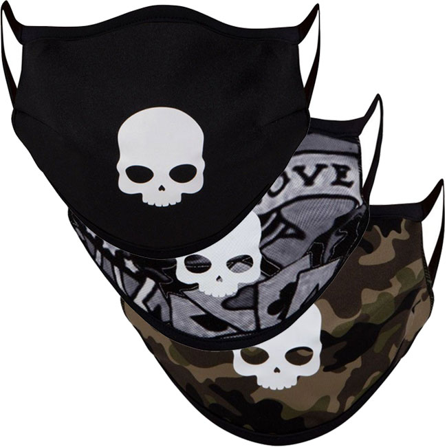 売切り終了！超特価】ハイドロゲン(HYDROGEN) 2020 ユニセックス スカルプリント入りファッションマスク 洗えるマスク A20812(20y11m)