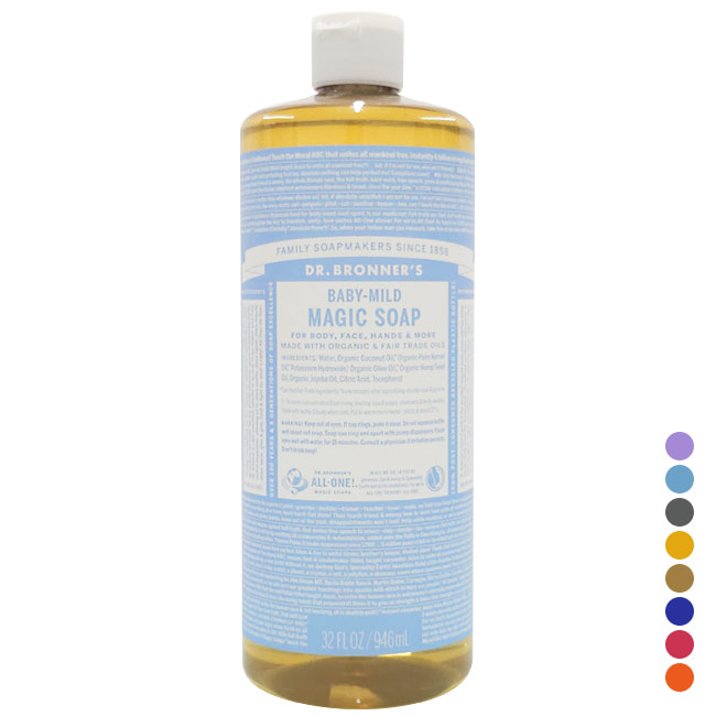 「大容量！オールインワンオーガニックソープ」ネイチャーズウェイ DR. BRONNER'S ドクターブロナー マジックソープ 946ml×1本 QQ コストコ (24y3m)