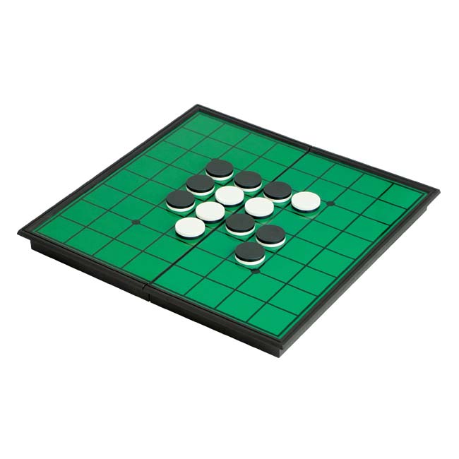 ハック(HAC) マグネットリバーシ 対戦ゲーム コンパクト収納 折りたたみ式 マグネットタイプ HAC855(N) グリーン(26y9m)