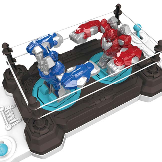 【鉄拳激突！勝者はどちらだ！】ハック(HAC) ロボットパンチバトル ボクシングバトル 2人用テーブルゲーム 電池不要 HAC5066 ブラック(25y9m)