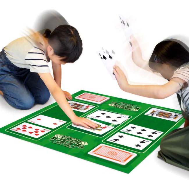 「どでかトランプでスピード対決！」ハック(HAC) どでかトランプ対戦 スピード編 BIGサイズ 80×70cm HAC3821ホワイト(24y9m)