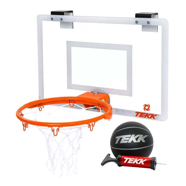 テック(Tekk) ミニバスケットボール フープ プロエディション モンスタージャム ボール＆ポンプ付き QQ コストコ 419990 ホワイト×オレンジ(25y6m)