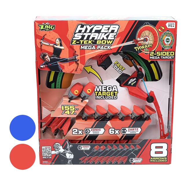ジング(ZiNG) ハイパーストライク Z-TEK BOW メガパック ボウ＋吸盤アロー＋ホイッスルアローセット ターゲット付き QQ コストコ 69470(25y3m)
