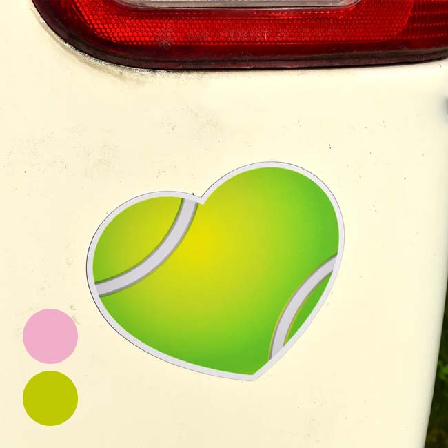 「テニス愛をアピールしよう！」RACQUET INC(ラケットインク) テニスハート マグネット 12×14cm 1枚入り カー用品 キッチン用品 RITG286／RITG287(24y11m)