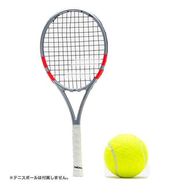 【全長25.5cm！】バボラ(Babolat) ミニラケット 2025 PURE STRIKE ※注意※ ミニチュアです！ 741026-3018 グレー×フルオストライク(25y9m)