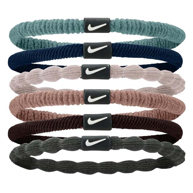 ナイキ(NIKE) FLEX フレックス ヘアタイ ヘアゴム 色違い6本組 BN2085-031 キャノン×ローズゴールド(26y1m)
