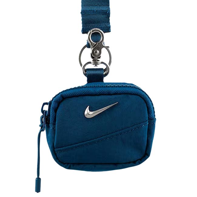 ナイキ(NIKE) ユニセックス Aura オーラ ストラップ付き イヤホンケース 小銭入れ カードケース TR0003-408 ブルーフォース×シルバー(25y7m)