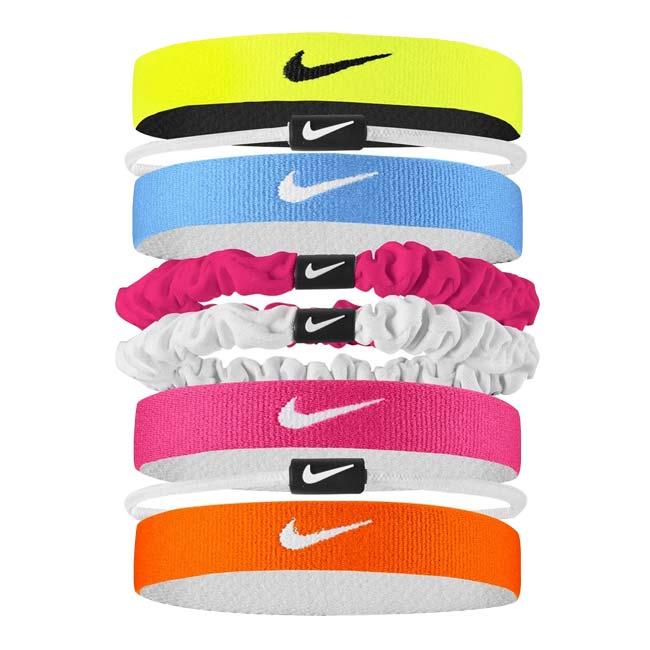 ナイキ(NIKE) FLEX フレックス クラシック ミックス ヘアタイ ヘアゴム 8本組 BN2086-726ボルド×ホワイト×ブラック(25y4m)