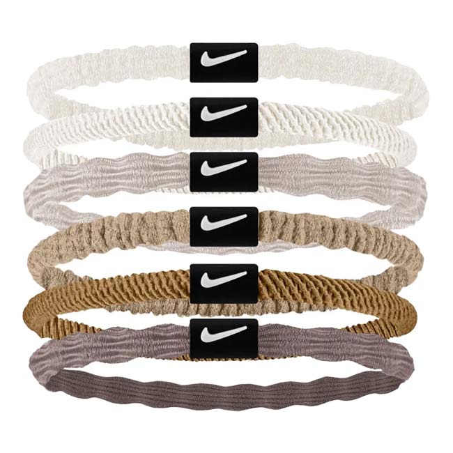 ナイキ(NIKE) FLEX フレックス ヘアタイ ヘアゴム 色違い6本組 BN2085-202ヘンプ×デザートダスト×WH(25y4m)FALSE