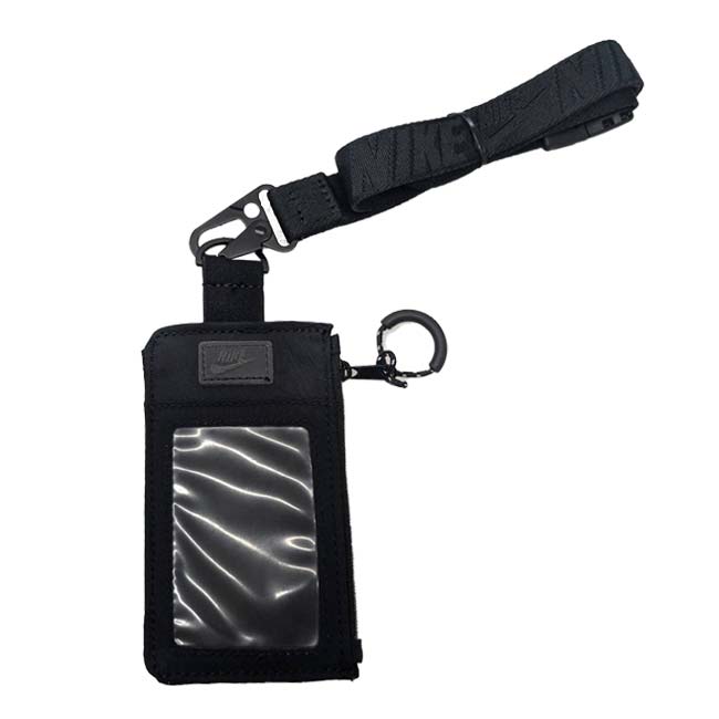 ナイキ(NIKE) TECH テック ステートメント ジップウォレットランヤード 定期入れ ネームホルダー NS2022-013ブラック(24y10m)