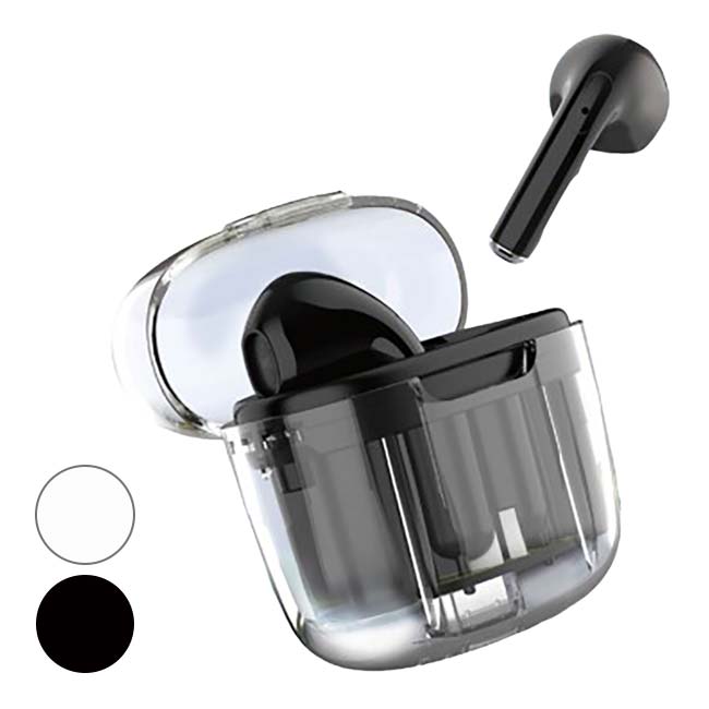 「軽量設計だからいつでもどこでも」ハック(HAC) ワイヤレスイヤフォン モノクリア Bluetooth5.3 HAC3905A(24y6m)