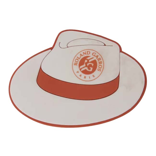Roland Garros Official(ローランギャロス) 2026 パナマハット型 マグネット 磁石 1個 23FRGS602PAN ホワイト×クレー(26y8m)