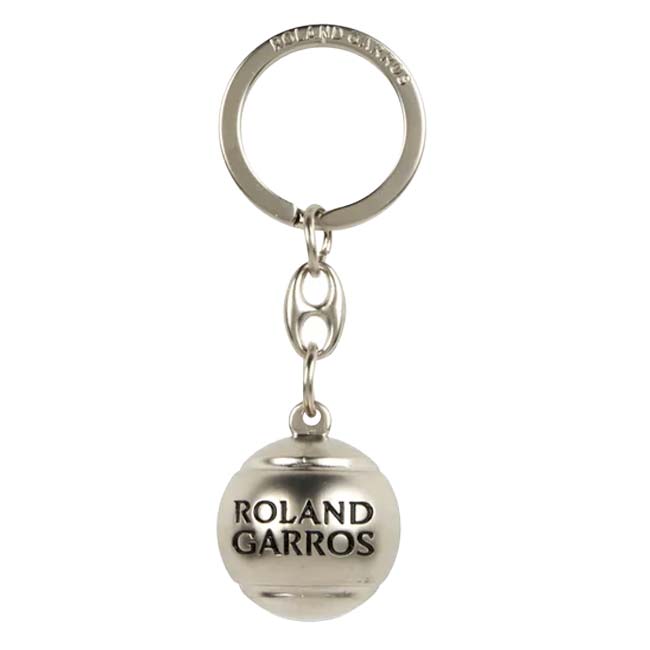 Roland Garros Official(ローランギャロス) 2026 メタルテニスボール キーリング キーホルダー 203RGS601BMS シルバー(26y8m)