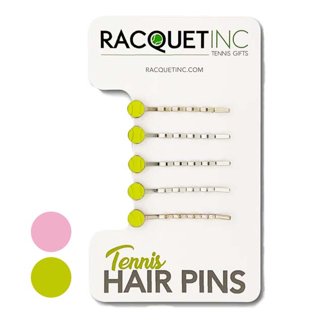 「前髪留めやサイドの飾りに」「同色5本組」RACQUET INC(ラケットインク) テニスヘアピン ボビーピン ヘアグリップ 5本セット RITG68／RITG264(24y11m)