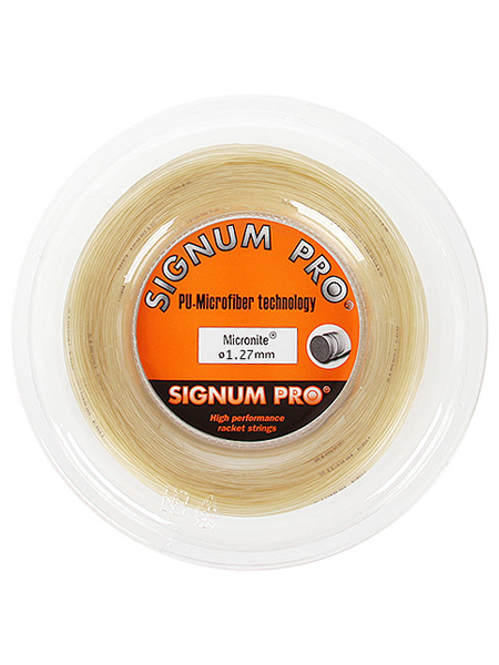 シグナムプロ マイクロナイト(127／132) 200Mロール 硬式テニス マルチフィラメント ガット (Signum Micronite 200ｍ roll strings)