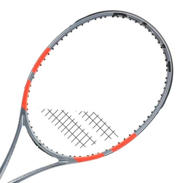 【11%OFFマジッククーポン対象】バボラ(Babolat) 2025 PURE STRIKE 100 16×19 ピュアストライク100 16×19 (300g) 海外正規品 硬式テニスラケット 101579-3018 グレー×Nオレンジ(25y8m)[NC]