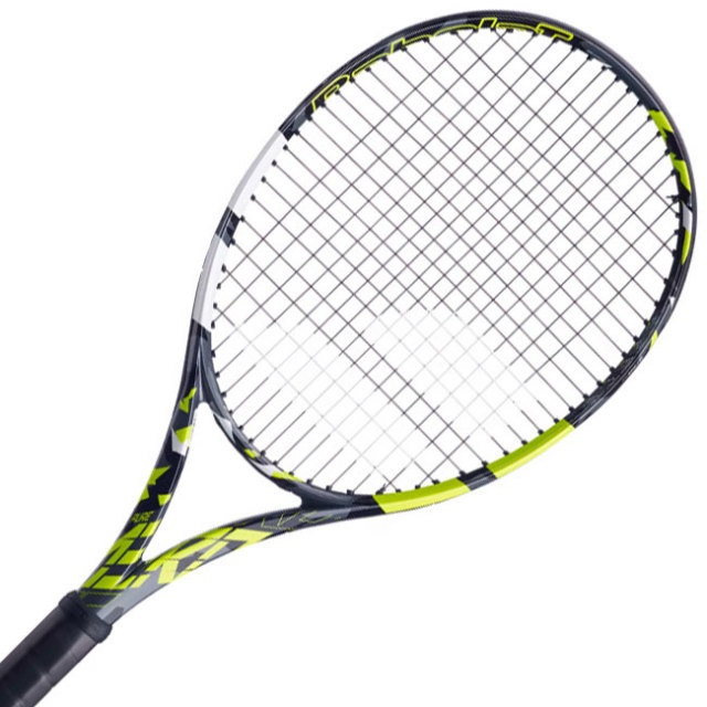 バボラ(Babolat) 2023 Pure Aero ピュアアエロ (300g) 海外正規品 硬式ラケット 101479-370 グレー×イエロー×WH(22y11m)[NC]