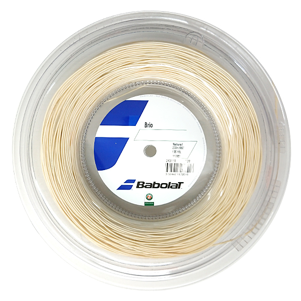 バボラ(Babolat) ブリオ(1.25mm／1.30mm／1.35mm)200MロールBA243118硬式テニス マルチフィラメントガットBrio
